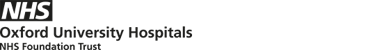 Oxford University Hospitals — parent trust header logo Oxford University Hospitals — parent trust header logo
